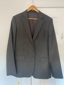 French Connection Blazer Mens 38 Jacket 100% Wool Gray Smart Formal - Picture 1 of 4