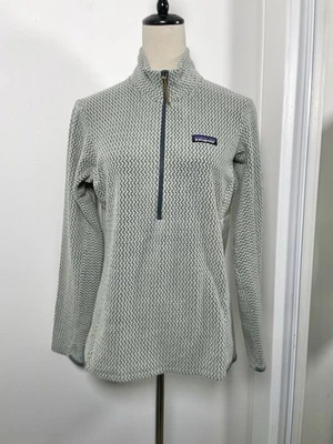 Patagonia R1 Air 1/2 Zip Neck Pullover Womens Size M Sweater Base Layer Green - Image 1 of 4