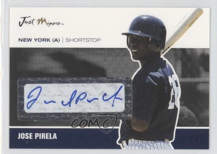 2007 Just Minors Just Auto Black Auto /25 Jose Pirela #JA-37 Auto - Image 1 of 2