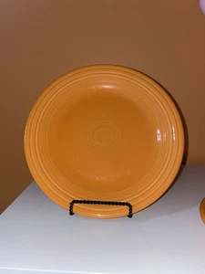 Fiesta wear orange UUC  2X dinner plate plates - Picture 1 of 4