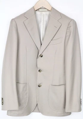 SUITSUPPLY Havana Men's UK34R Light Brown Slim Pure Wool Super 110's Blazer - Image 1 of 4