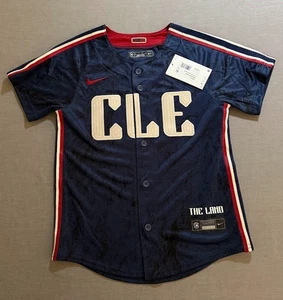 Camiseta de béisbol Nike Cleveland Guardians Naylor Josh #22 para niños pequeña botón azul. - Imagen 1 de 10