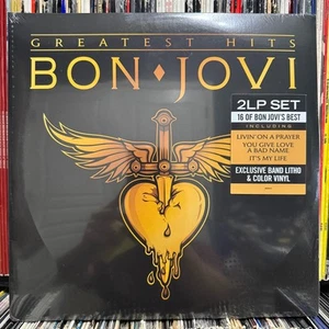 BON JOVI - GREATEST HITS (GOLD SMOKE VINYL 2LP) 2024!!! HOT!!! ISLAND RECORDS - Picture 1 of 2