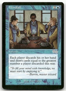 Windfall #111 (LP) Urza's Saga USG Magic MTG - Picture 1 of 2