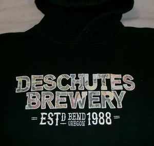 DESCHUTES BREWING CO HOODIE T SHIRT SzM EMBROIDERY BEND OREGON BEER BREWERY ALE - Imagen 1 de 5