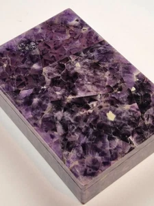 SCATOLA PORTAGIOIE IN AMETISTA SEC.XX - Foto 1 di 6
