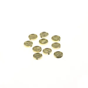 10x Lego Figuren City Zubehör Münzen chrome gold Geld 70501 zufällig gemischt - Picture 1 of 9