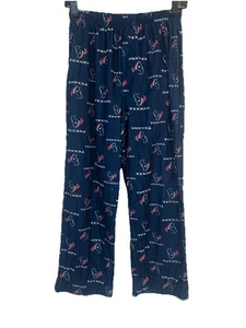 Youth Blue Texans Pajama Pant. Team Apparel. !00% Polyester. - Picture 1 of 9