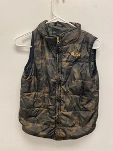 Blac Label Boys' Camo Fleece Zip Up Vest Sz 10 - Picture 1 of 5