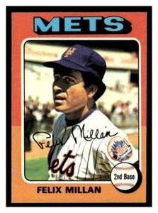 1975 Topps Mini Baseball #445 Felix Millan 75M - Picture 1 of 2