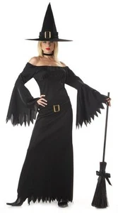 HALLOVEN CARNIVAL ELEGANT COSTUME WITCH 00808 THE WITCH ELEGANT WOMEN M - Picture 1 of 1