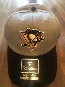 Pittsburgh Pinguine Mütze - grau/schwarz - Druckknopflasche verstellbar - neu mit Etikett - Bild 1 von 12