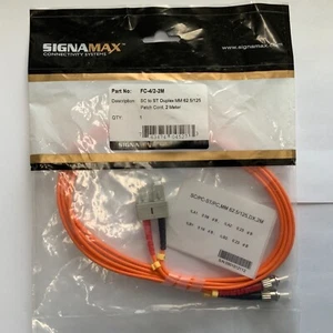 SignaMax FC-4/2-2M SC to ST Duplex MM 62.5/125 Patch Cord, 2M - Picture 1 of 1