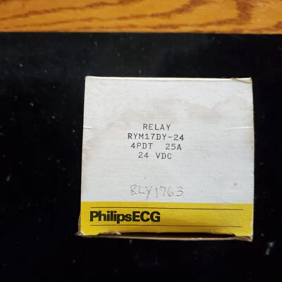 RYM17DY-24  PHILIPS Relay-new IN box-4PDT 25A 24VDC - Image 1 of 3