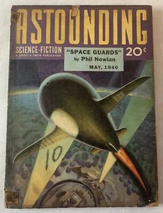 May 1940 ASTOUNDING STORIES V.25 #3~L Ron Hubbard,Clifford D Simak,Phil Nowland - Picture 1 of 3