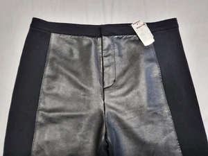 Lauren Conrad Faux Leather Pants Legging Womens Size 8 Skinny Black Old Stock - Picture 1 of 16