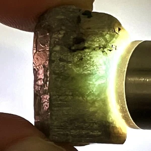 42.43 Ct - Natural 100% Very Good Rough Bi-Color Blue Green Sapphire Madagascar - Picture 1 of 5