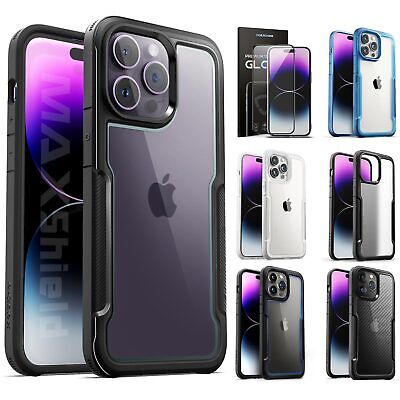 Shockproof Case For IPhone 14 Plus 13 12 11 Pro Max Heavy Duty Slim Clear Cover • 7.95$