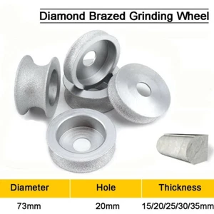 3inch 75mm Diamond Grinding Disc Brazed Abrasive Wheel Convex For Angle Grinder - Picture 1 of 12
