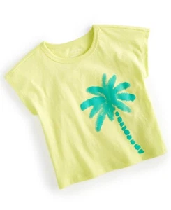 First Impressions Baby Boys T-Shirt – 12M Yellow Palm Tree Beach Graphic Tee NWT - Picture 1 of 4