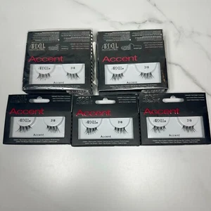 SET BESTEHEND AUS ELF (11) PACKUNGEN Ardell ACCENT 318 HALB Lashes Ardell Wimpern schwarz - Bild 1 von 4