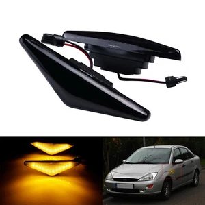 2x Smoked LED Seitenblinker Blinkleuchte Schwarz für Ford Focus MK I 1998-2004 - Bild 1 von 12