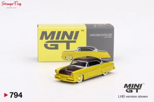 Mini GT 1/64 LINCOLN CAPRI HOT ROD 1954 LIME YELLOW (LHD) - Picture 1 of 4
