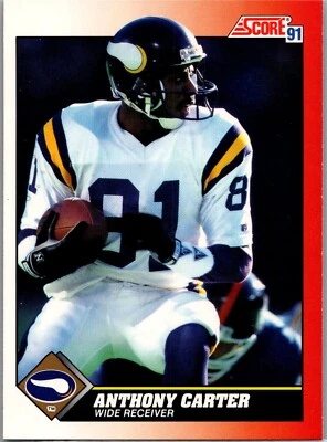 1991 Score Football - #182 Anthony Carter - Image 1 of 2