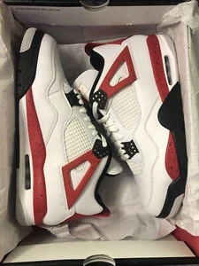 Air Jordan 4 Retro Mid ‘Red Cement’ Sz 12 - Picture 1 of 3