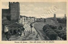 Cartolina di Bassano del Grappa, Porta delle Grazie e panorama - Vicenza, 1937