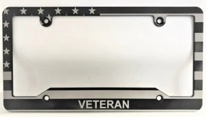 BANDERA AMERICANA, VETERANO, marco de aluminio Billet, BSNP - Imagen 1 de 2