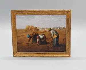 Paul Saltarelli The Gleaners Oil Painting Artisan Dollhouse Miniature 1:12 - Picture 1 of 3