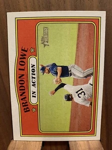 2021 Topps Heritage - In Action #242 Brandon Lowe - Picture 1 of 1