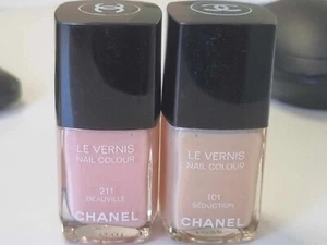 Lot of 2 Chanel Le Vernis Nail Colour - 211 Deauville, 101 Seduction - Imagen 1 de 2