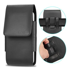 Leather hones Vertical Pouch Belt Clip Loop Holster OtterBox Cover Case US - Picture 1 of 58