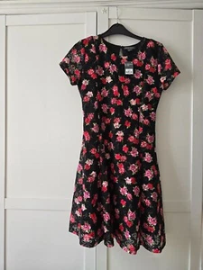 Primark 13 - 14 Years Teen Girls Formal Party Wedding Floral Netted Dress - Picture 1 of 20