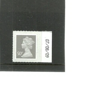 Great Britain Machin 50P OFNP SA 2B A2B SEC CUTS T1 DELARUE GRAVURE MNH - Picture 1 of 1