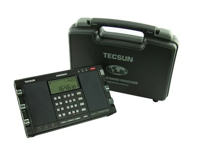 TECSUN H-501x with hard case: Triple Conversion AM/FM Shortwave SSB radio - Image 1 of 4