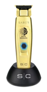 StyleCraft Saber Cordless Hair Trimmer w/Digital Brushless Motor Gold | SC405G - Picture 1 of 6