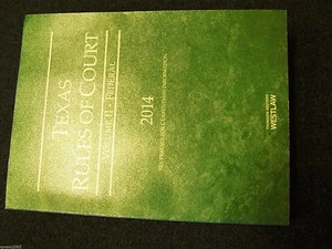 Texas Rules of Court * Volume II- Federal  2014 * Volume II * 2014 Edition - Bild 1 von 9