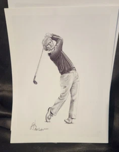 Estampado de boceto de Jack Nicklaus 8,5 x 11 ilimitado. - Imagen 1 de 2