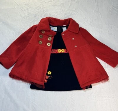 Mini Ropa Bebé Niñas Conjunto Chaquetón Velour Flora Foto 1 de 4