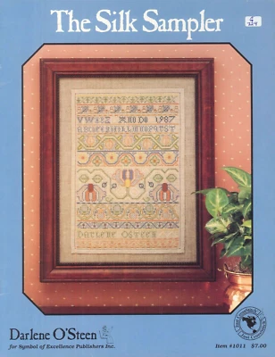 Silk Sampler Just Cross Stitch Pattern 1993 O'Steen Symbol of Excellence #1011 - Image 1 of 3