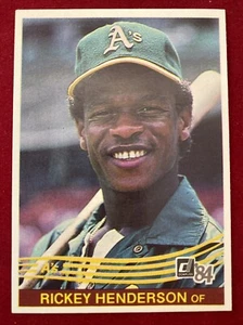 Rickey Henderson 1984 Donruss Card #54 Oakland Athletics MINT - Picture 1 of 16
