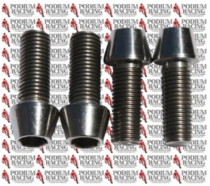 DUCATI 748 996 998 SILVER TITANIUM FRONT CALIPER BOLTS 4 PC SET 77154318B - Picture 1 of 1