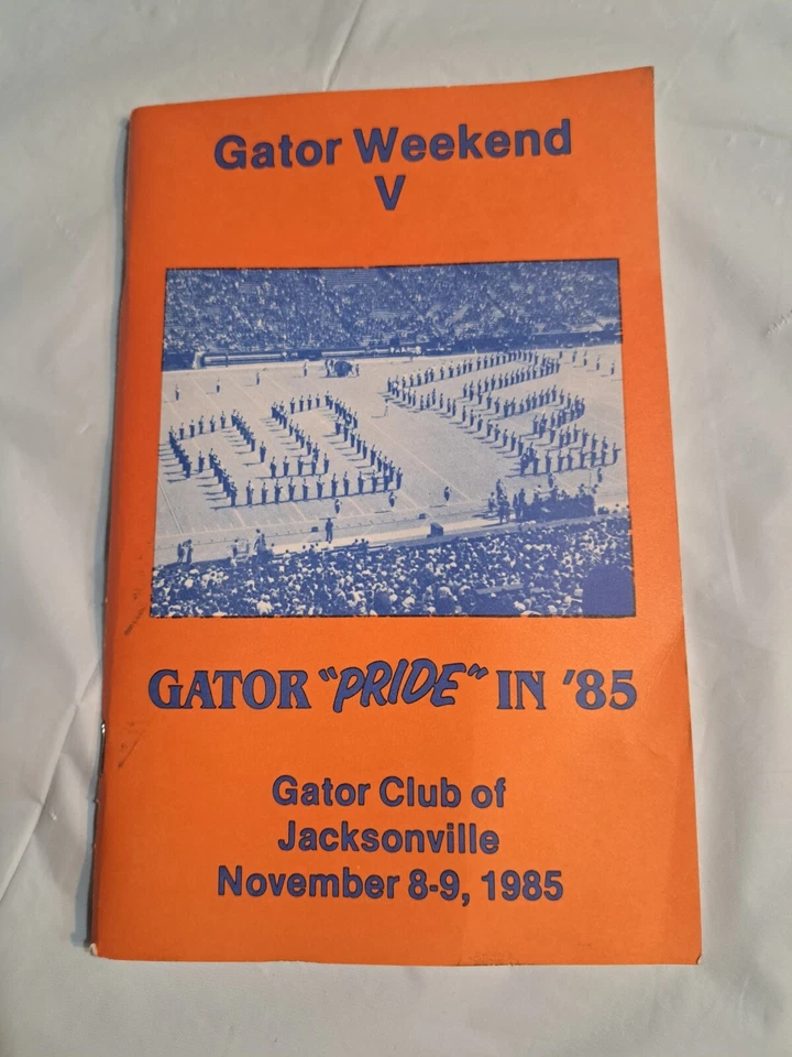 Gator Club Of Jacksonville Gator Weekend November  8 1985.  88 Pages Galen Hall - Image 1 of 4