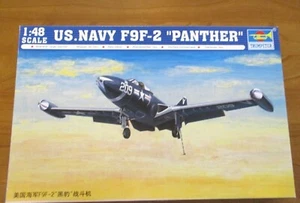 1/48 MAQUETTE TRUMPETER 02832 GRUMMAN F9F-2 PANTHER US NAVY NEUF BOITE DE 2006 - Foto 1 di 2