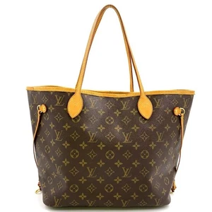 LOUIS VUITTON Neverfull MM Monogram Tote Bag Braun Leder PVC M40156 - Bild 1 von 15