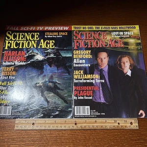2 VTG 1998 Science Fiction Age Magazines: The X-Files Star Trek Babylon 5 Aliens - Imagen 1 de 12