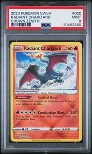 2023 Pokemon Schwert & Schild Krone Zenith #020 Radiant Charizard PSA 9 - Bild 1 von 2